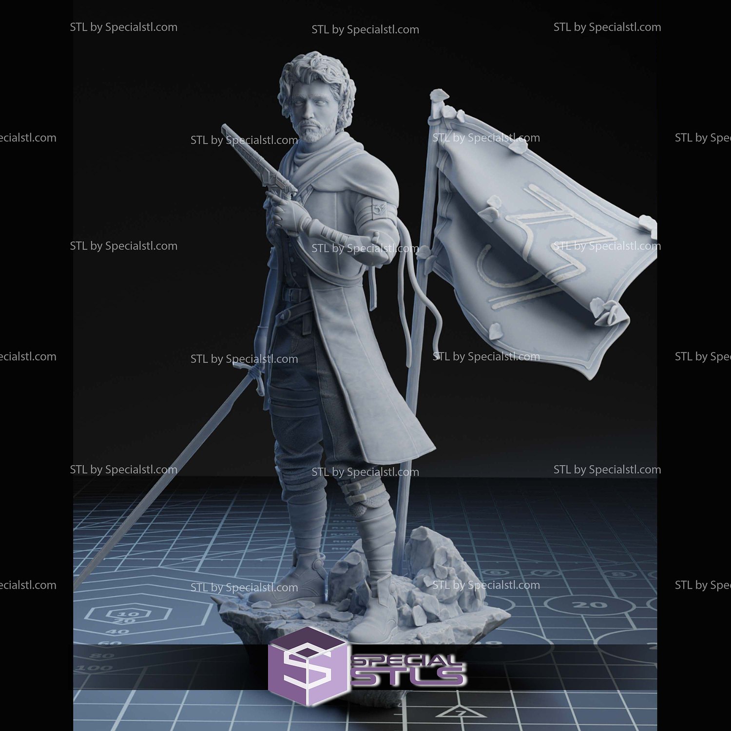 Gustave Clair Obscur Expedition 33 V2 STL Files 3D Model — view 4