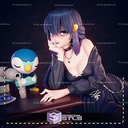 Goth Dawn Hikari Pokemon STL Files 3D Model