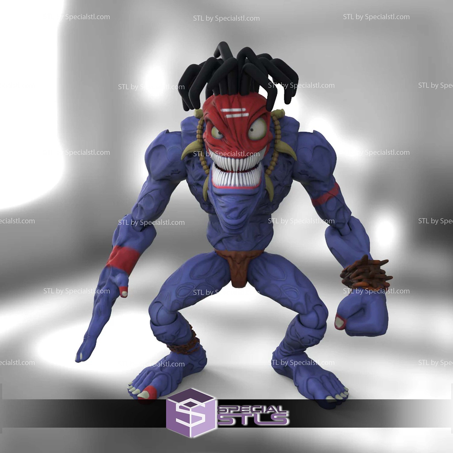 Small Soldiers Insaniac Color 3D Print STL Model — view 3
