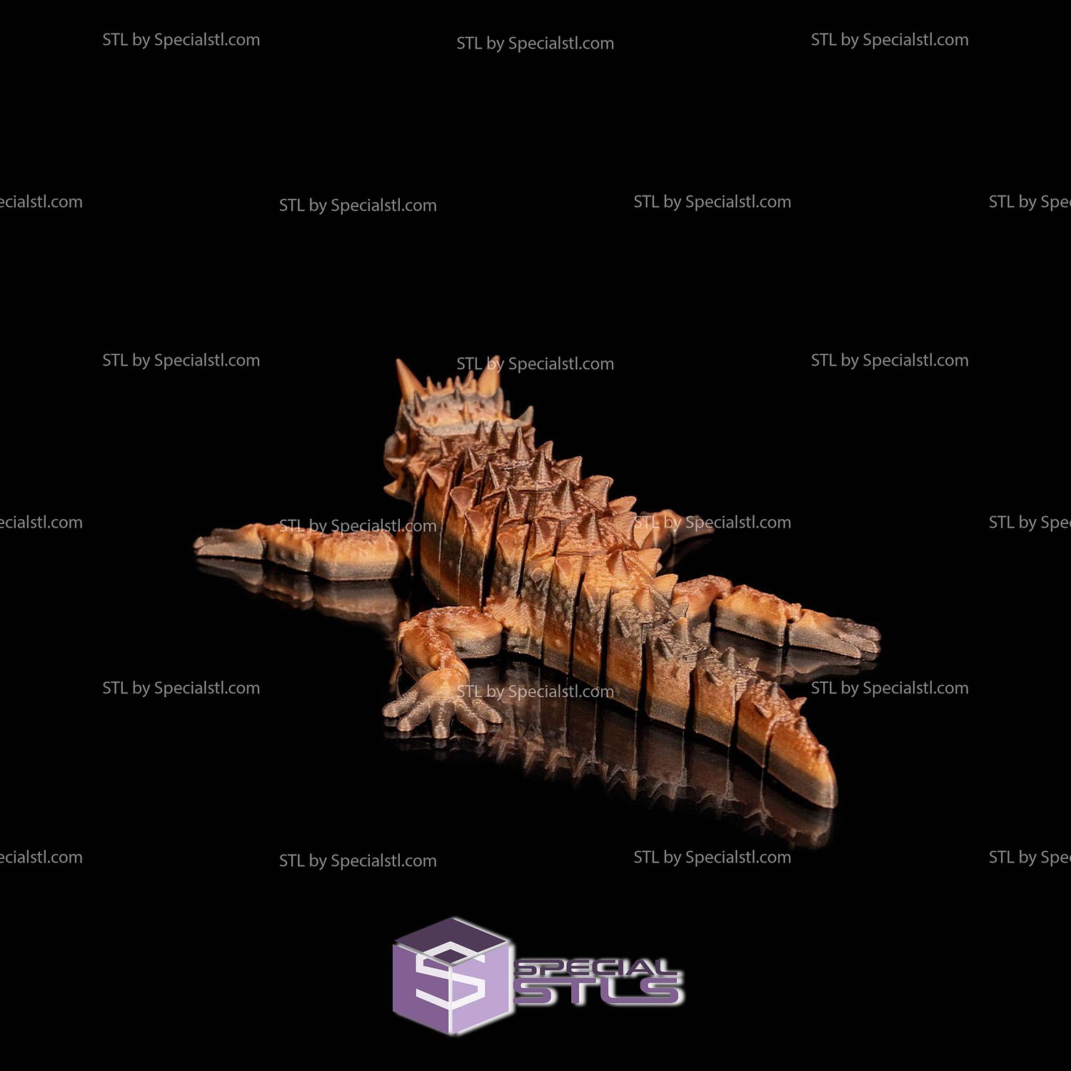 Basic STL - Print in Place Thorny Devil 3D Model — view 2