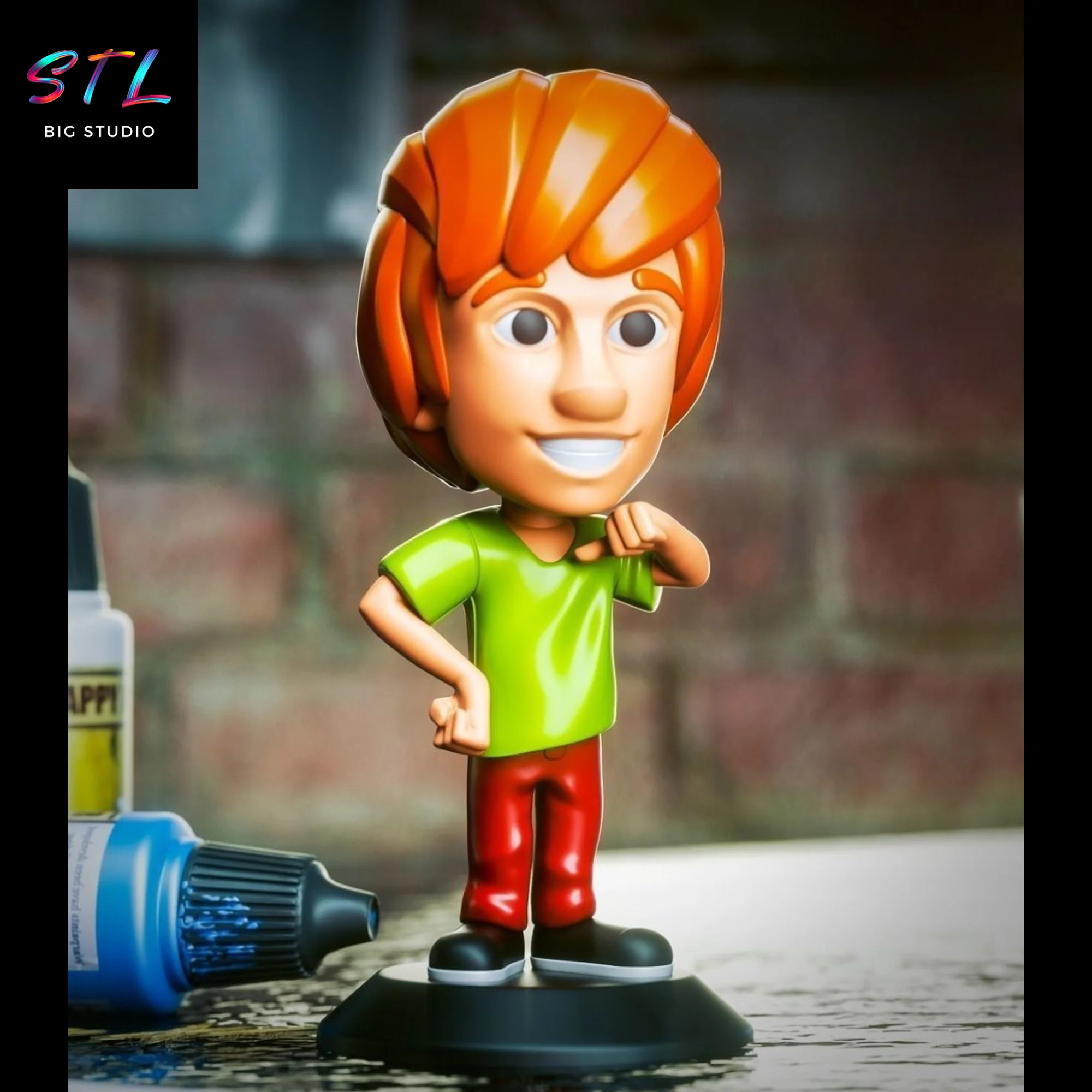 Shaggy Chibi STL | 3D Printable Figure | Scooby-Doo Model