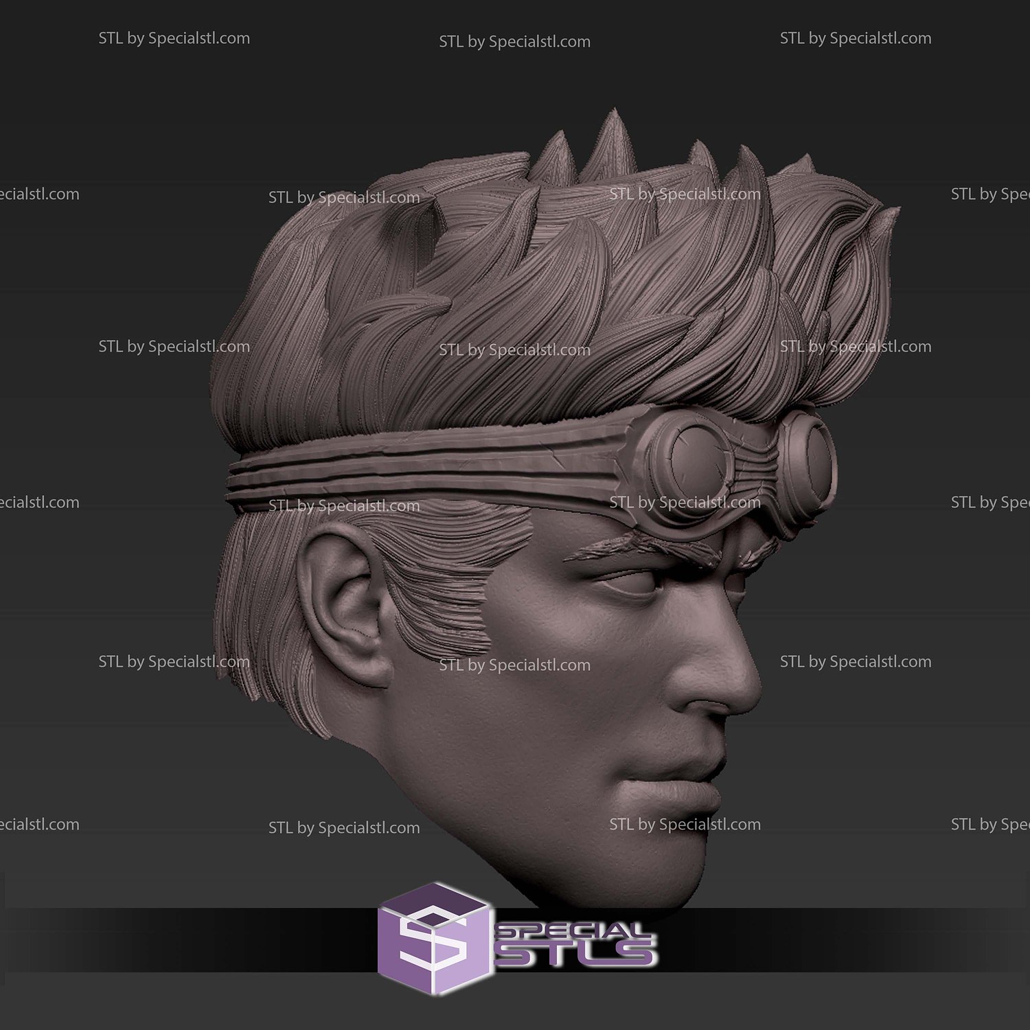 Custom Head STL Collection - Cannonball 3D Model — view 2