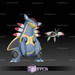 Pokemon STL Collection Anorith Armaldo 3D Model