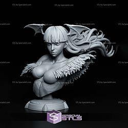Morrigan Darkstalkers Bust 115mm 3D Printer Files STL Model