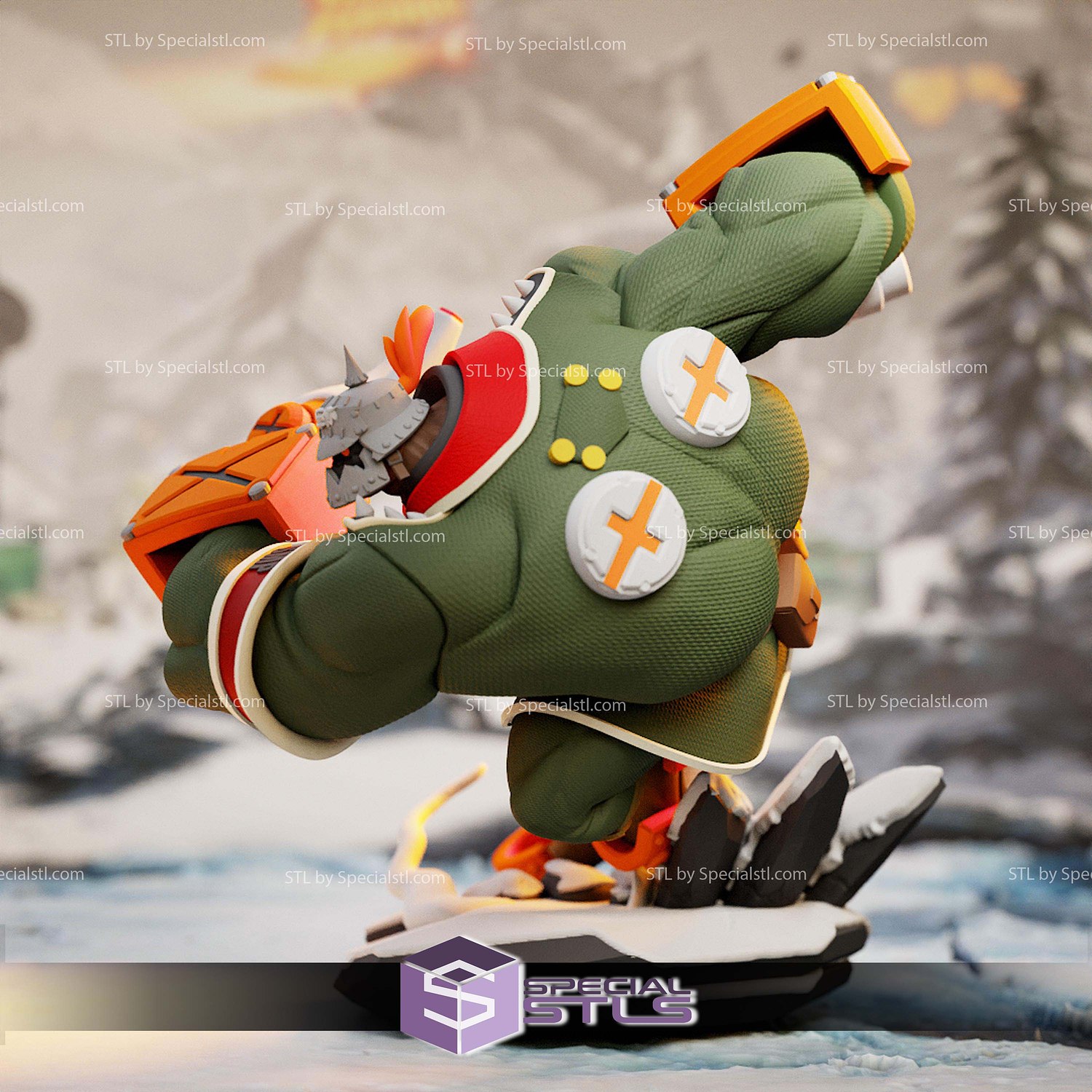 Potemkin Guilty Gear 1-6 STL Files 3D Model — view 6