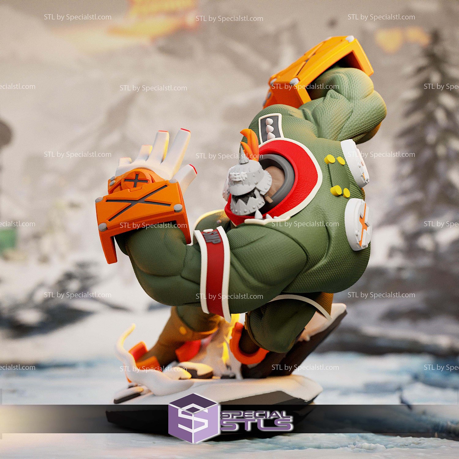 Potemkin Guilty Gear 1-6 STL Files 3D Model — view 8