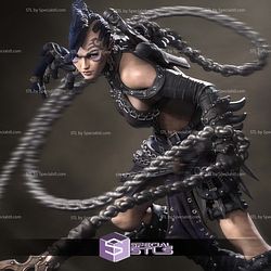 Zestari the Shadar-kai Warrior STL Files 3D Model — view 1
