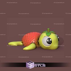 Basic STL Files Strawberry Turtle 3D Model