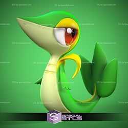 Snivy Pokemon Complete STL Files 3D Model