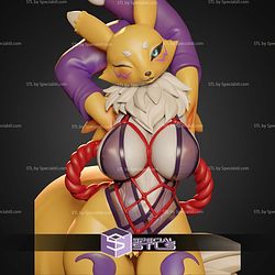 Kunoichi Renamon 230mm STL Files 3D Model