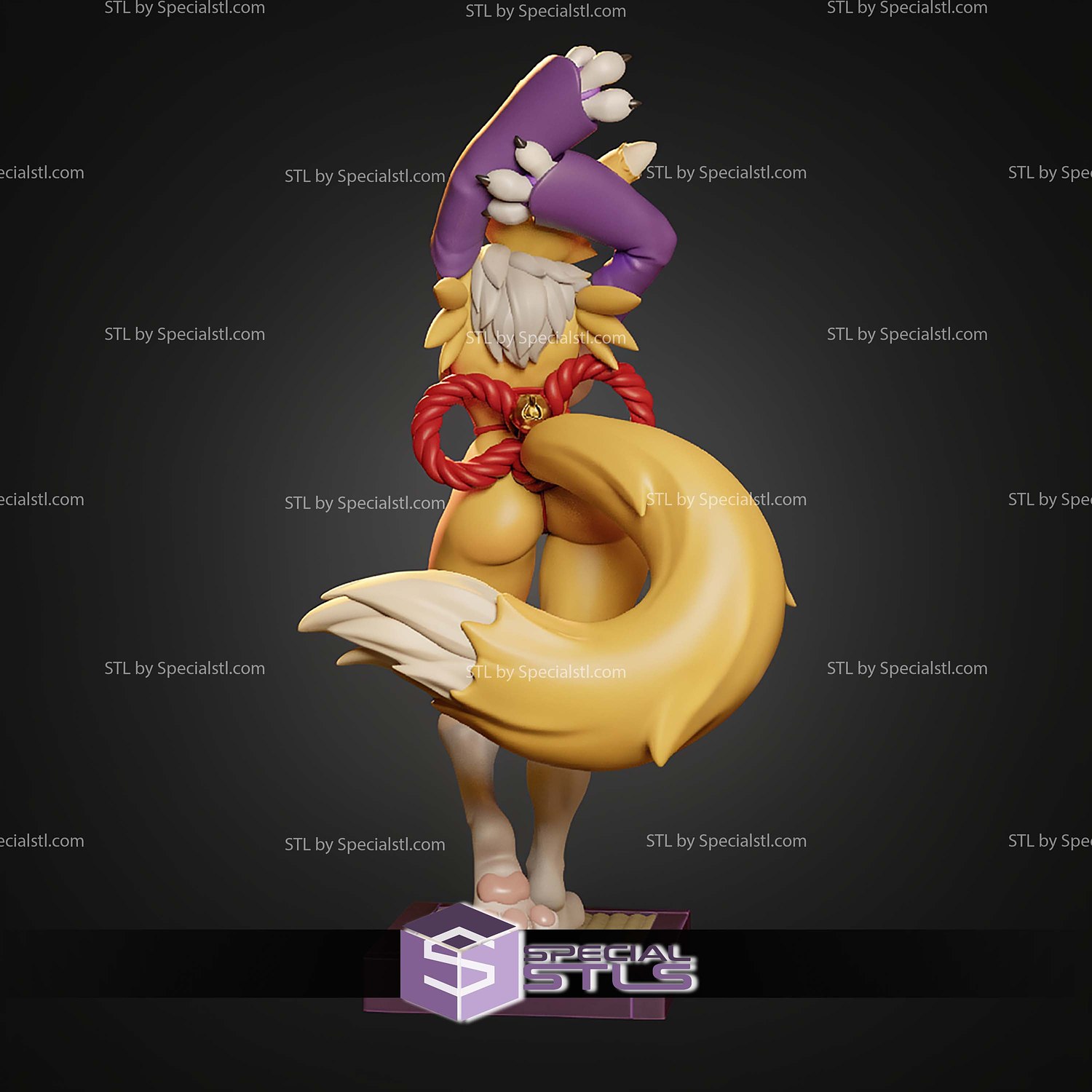 Kunoichi Renamon 230mm STL Files 3D Model — view 8