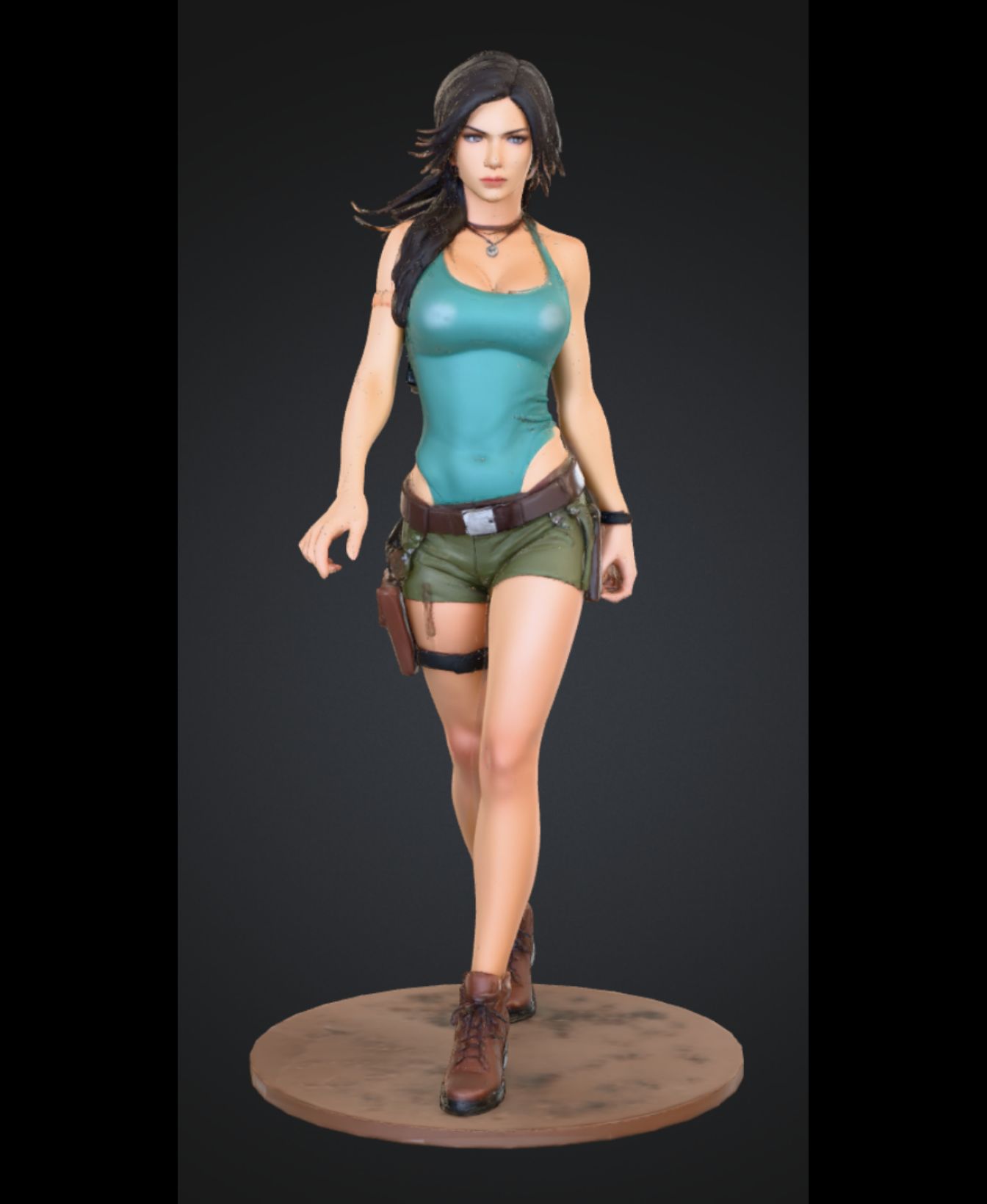 Lara Croft 3D OBJ Model
