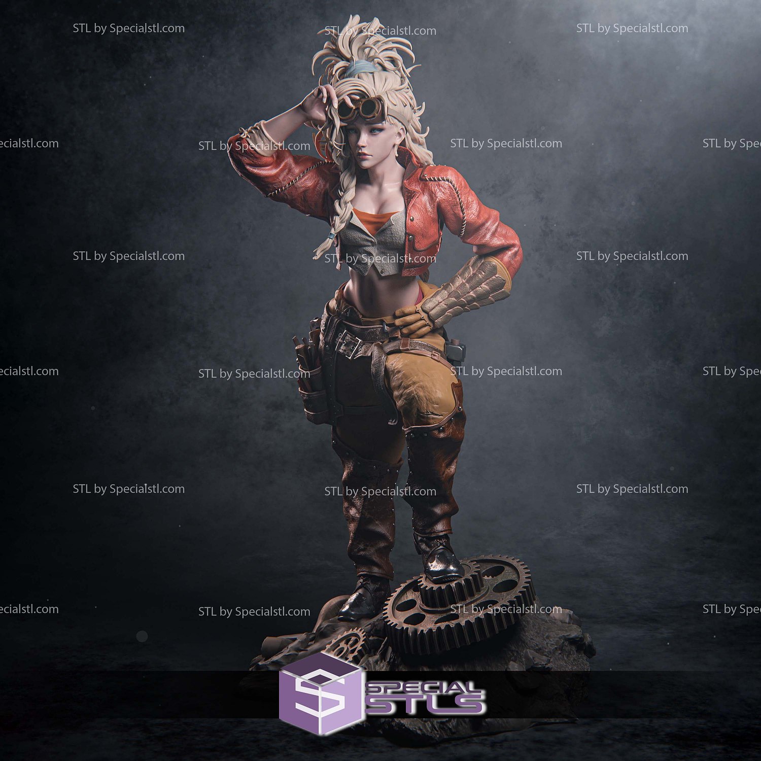 Gemma Monster Hunter Mechanic STL Files 3D Model — view 2