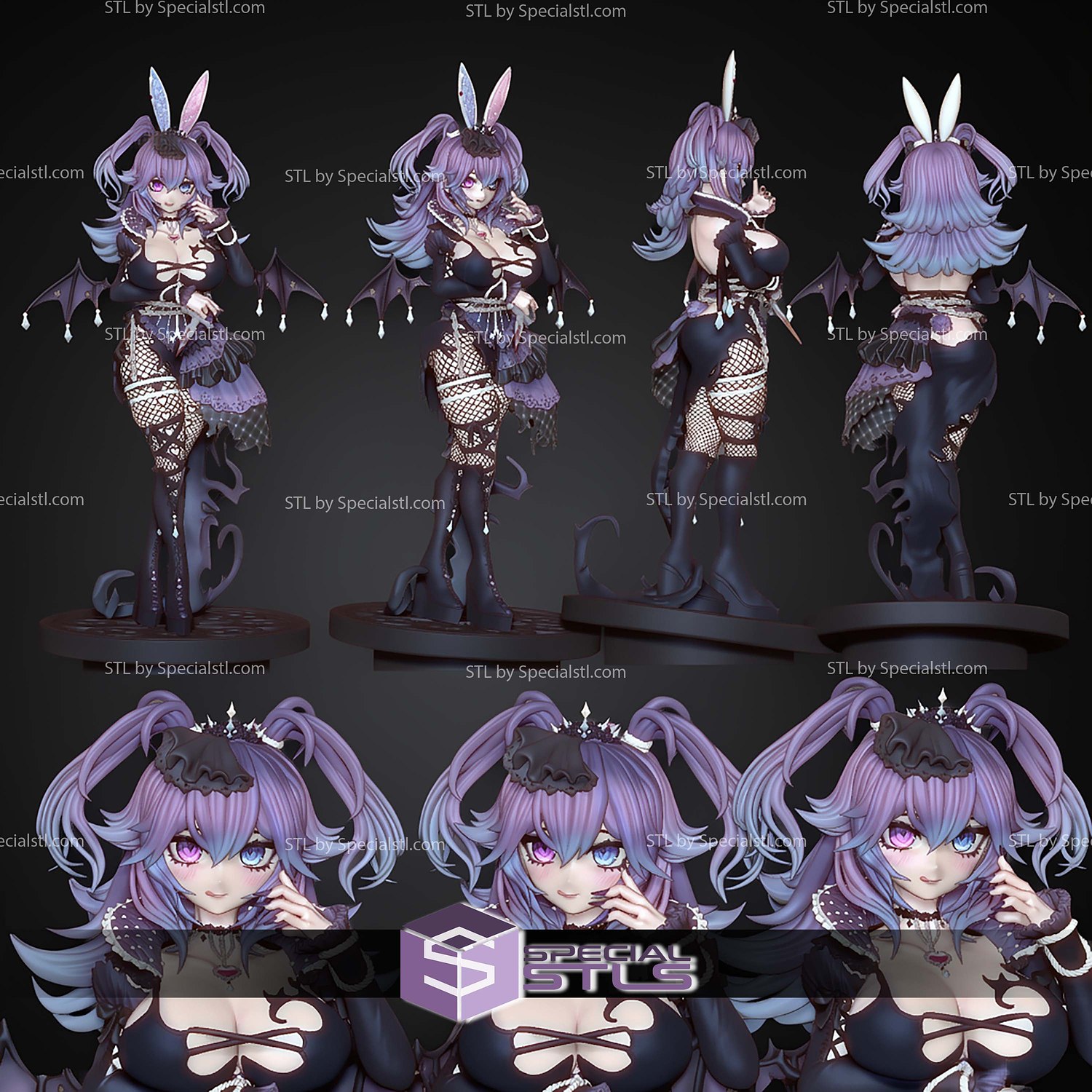 Cottontailva Envtuber 284mm STL Files 3D Model — view 5