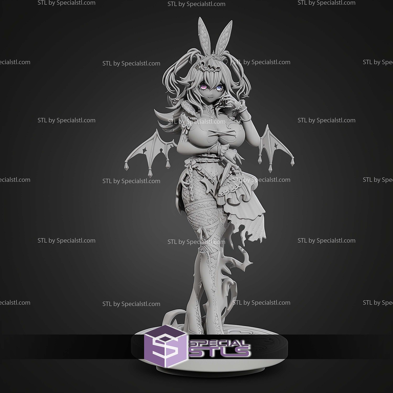 Cottontailva Envtuber 284mm STL Files 3D Model — view 7