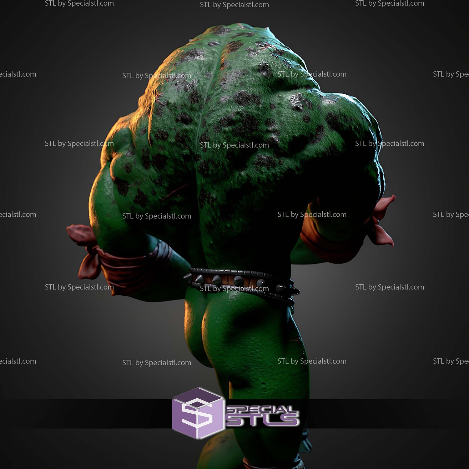 Rash Battletoads 212mm STL Files 3D Model — view 6