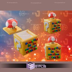 Super Basic STL Mario Box 3D Model
