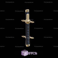 Cosplay STL Files Muichiro Pool Noodle Sword 3D Model