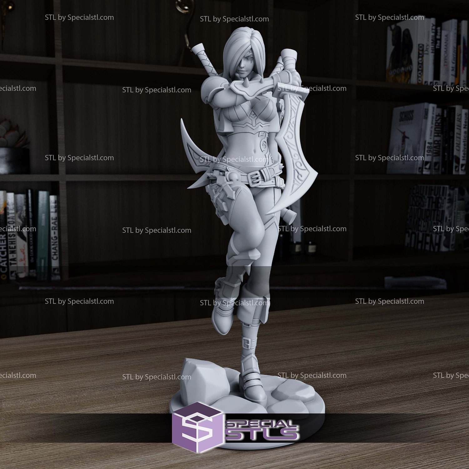 Katarina League of Legends V2 Sculptures 3D Printing STL Model — view 2