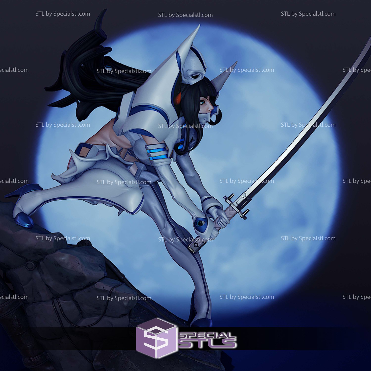 Satsuki Kiryuin Battle 3D Printer Files STL Model — view 2