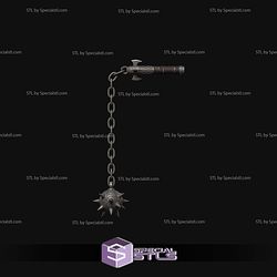 Cosplay STL Files Doom Dark Ages Flail 3D Model