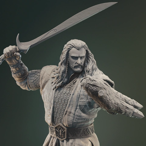 Thorin Oakenshield 3D Printer Files | Assembly STL Model
