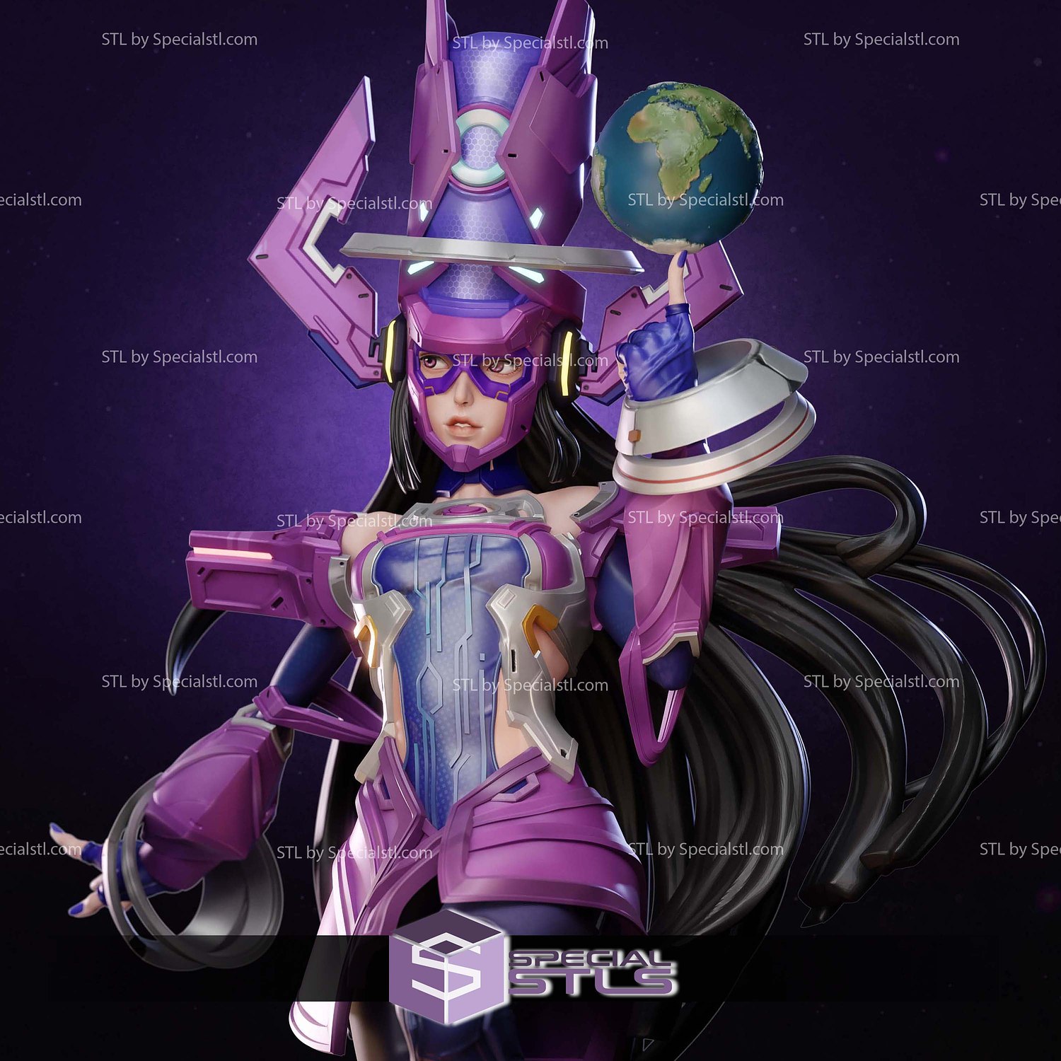 Galacta V2 Marvel Rivals 3D Printer Files STL Model — view 3
