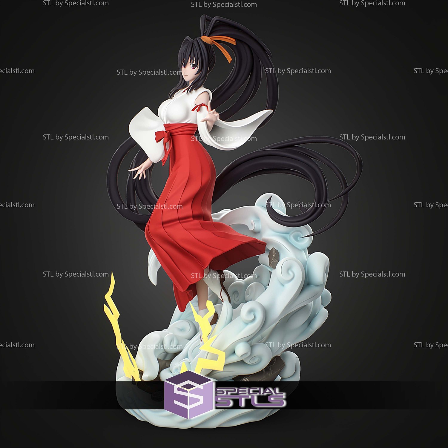 Akeno Himejima High School DxD 282mm STL Files 3D Model — view 3