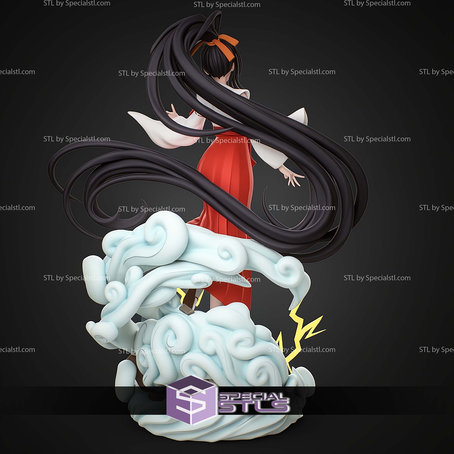 Akeno Himejima High School DxD 282mm STL Files 3D Model — view 4