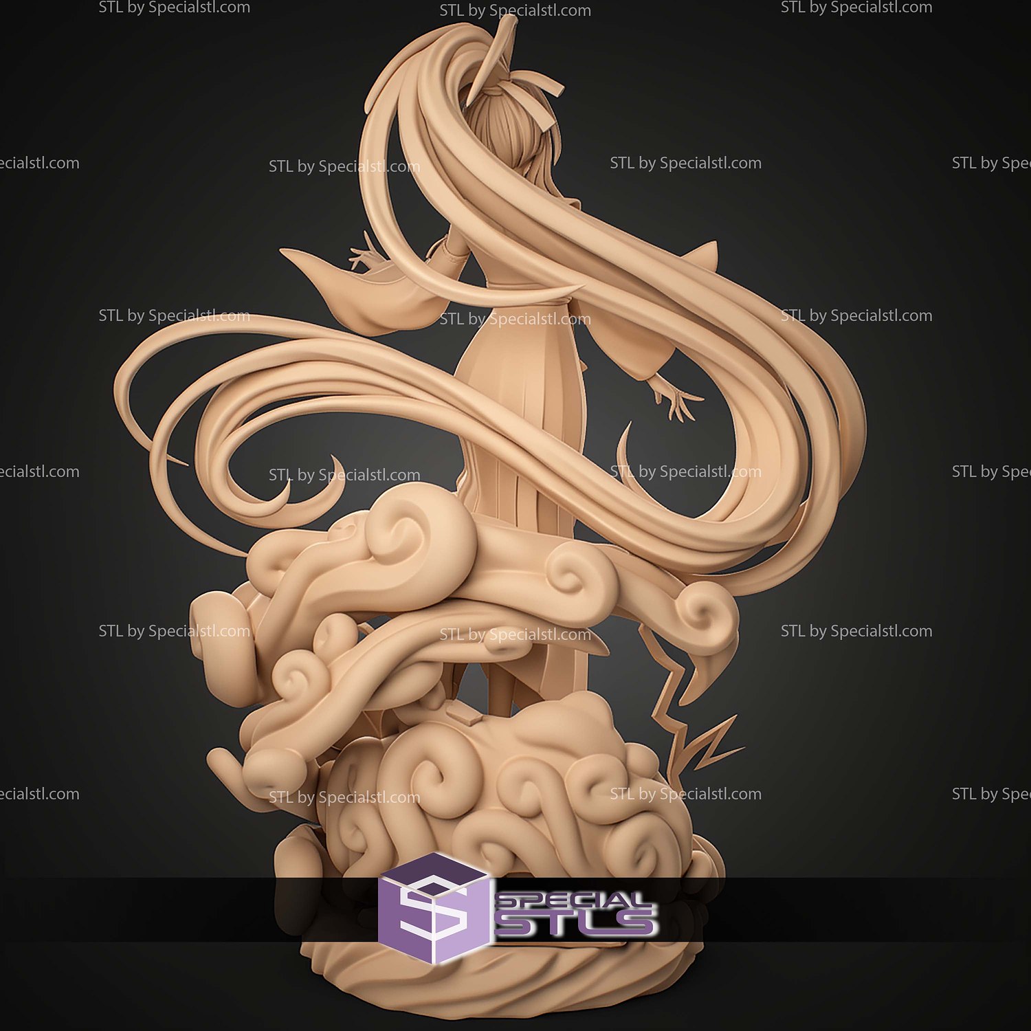 Akeno Himejima High School DxD 282mm STL Files 3D Model — view 7