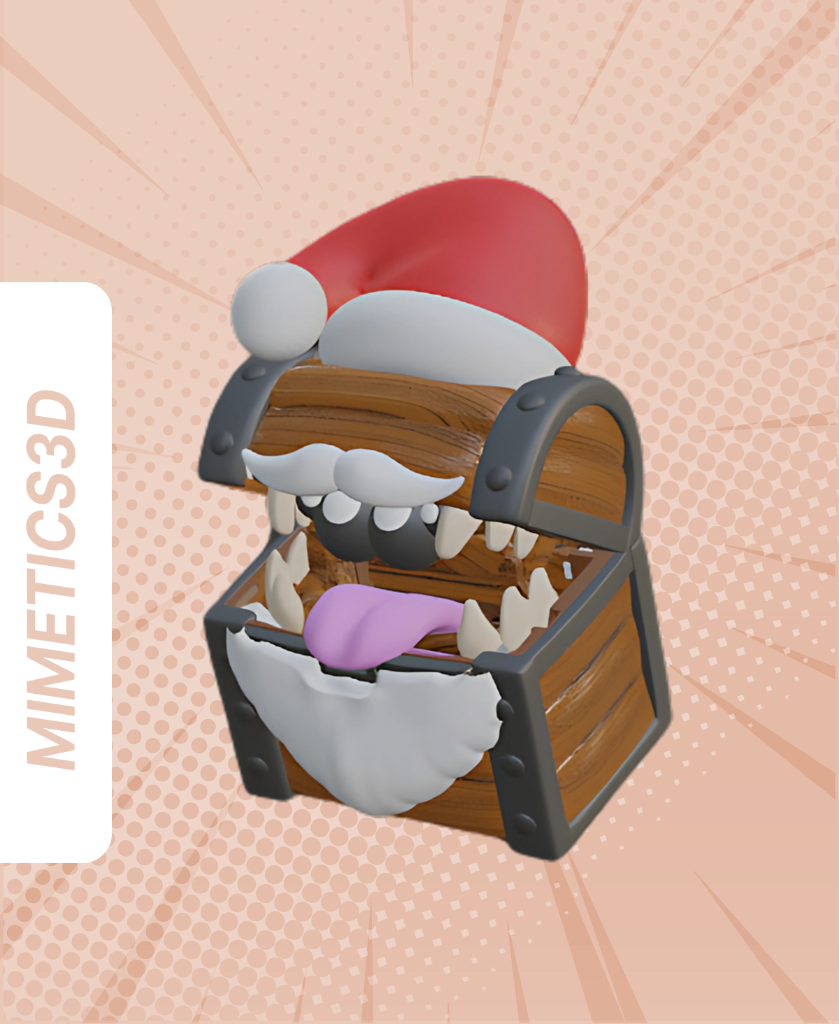 Santa Mimic 3D STL Model
