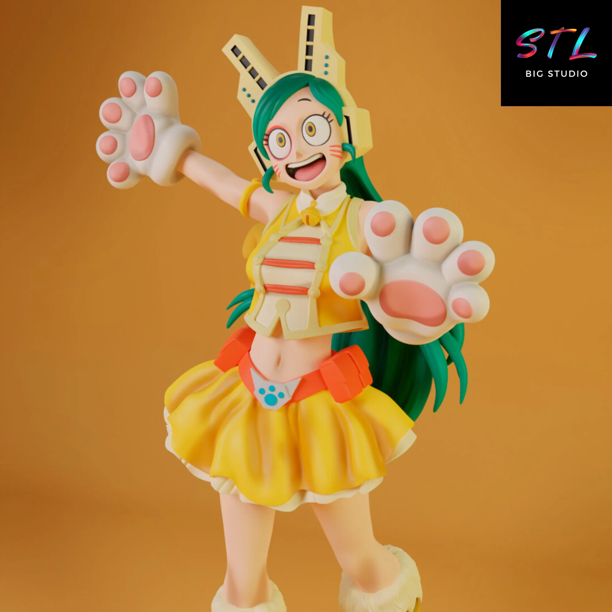 Tomoko Shiretoko STL Ragdoll | 3D Printable Figure | My Hero Academia Model — view 4
