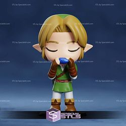 Super Basic STL Link Chibi Customizable 3D Model