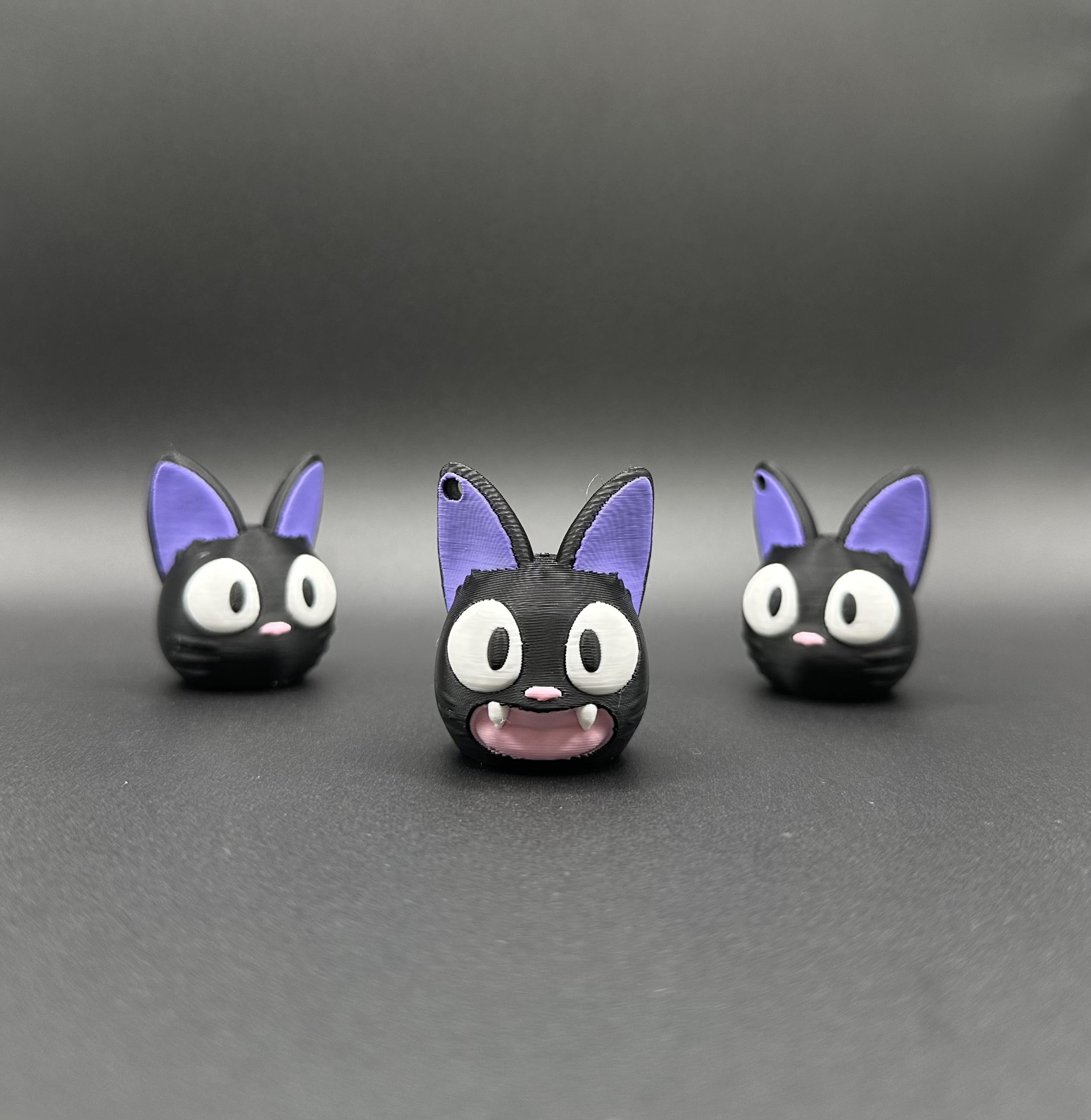 Cute Black Cat Jiji 3D STL Model