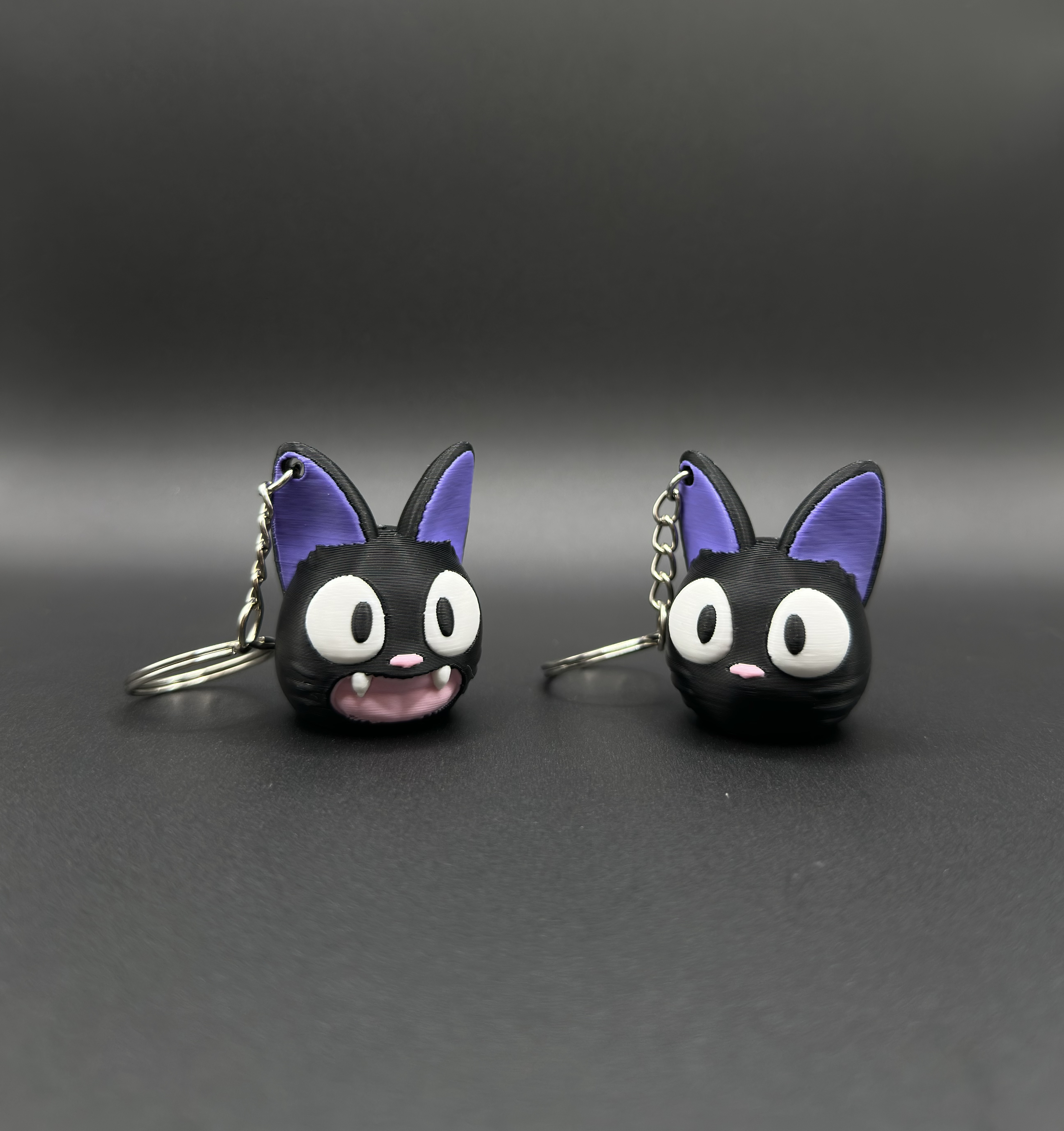 Cute Black Cat Jiji 3D STL Model — view 3