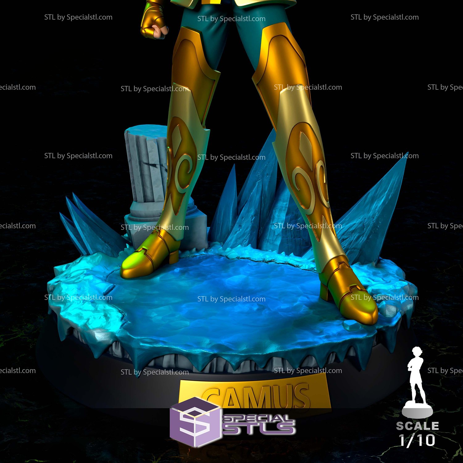 Aquarius Camus 1-10 STL Files 3D Model — view 4