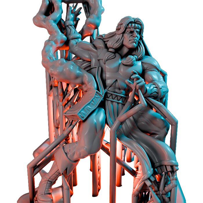 Talisman On 35mm Base IX - Heroic Scale Miniature 3D STL Model — view 3