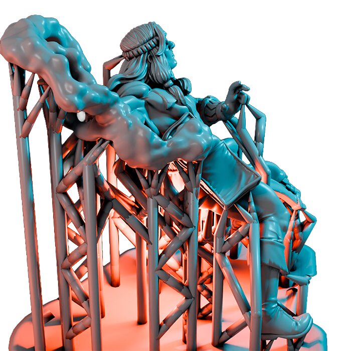 Talisman On 35mm Base IX - Heroic Scale Miniature 3D STL Model — view 4