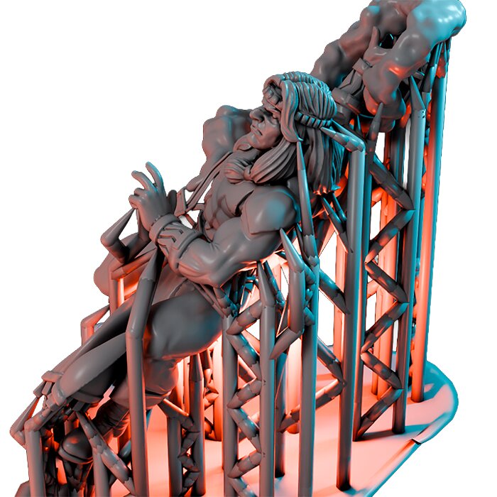Talisman On 35mm Base IX - Heroic Scale Miniature 3D STL Model — view 5