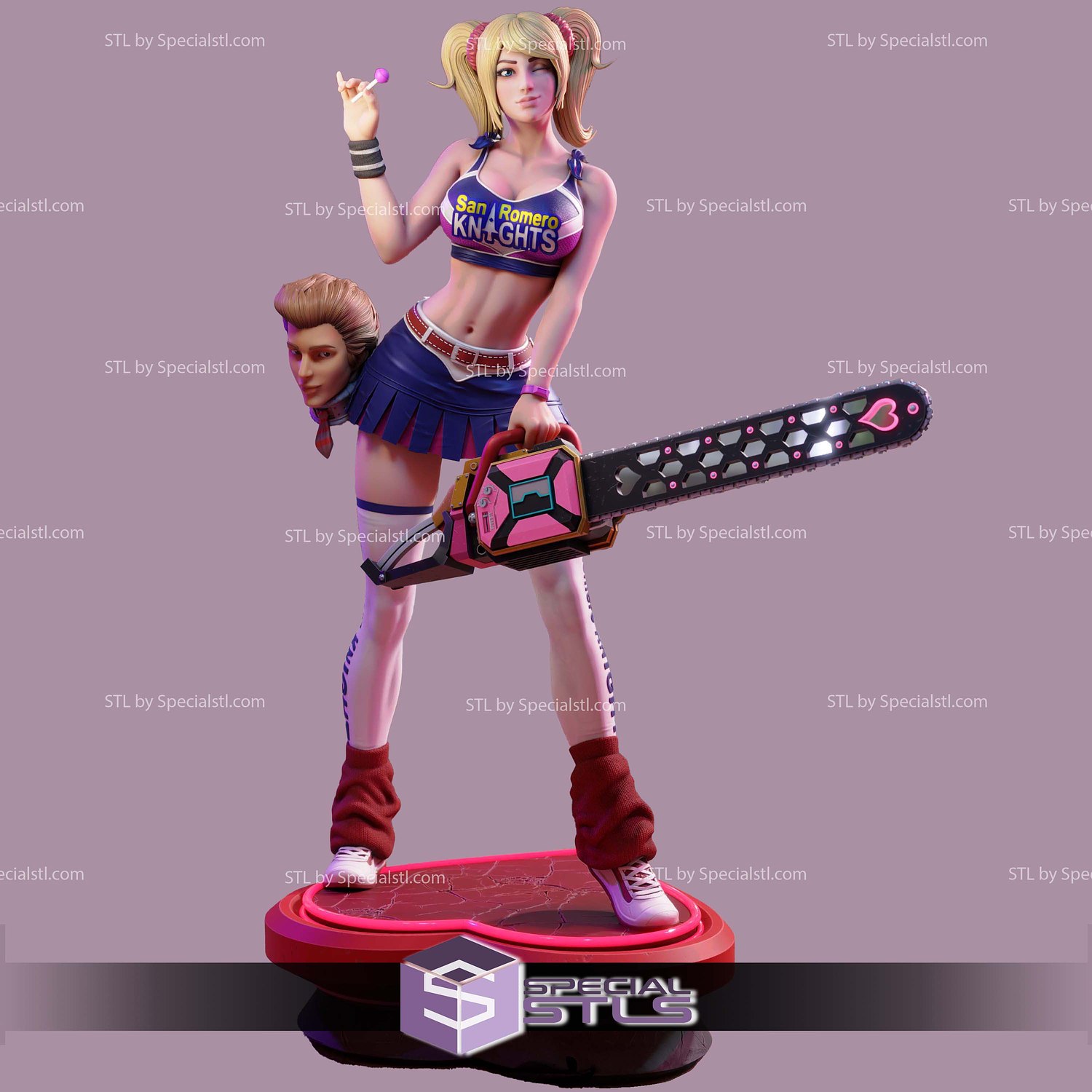 Juliet Lollipop Chainsaw Candy 3D Printing Models STL Model — view 2
