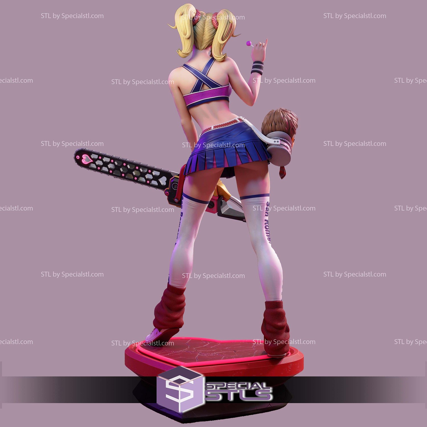 Juliet Lollipop Chainsaw Candy 3D Printing Models STL Model — view 3
