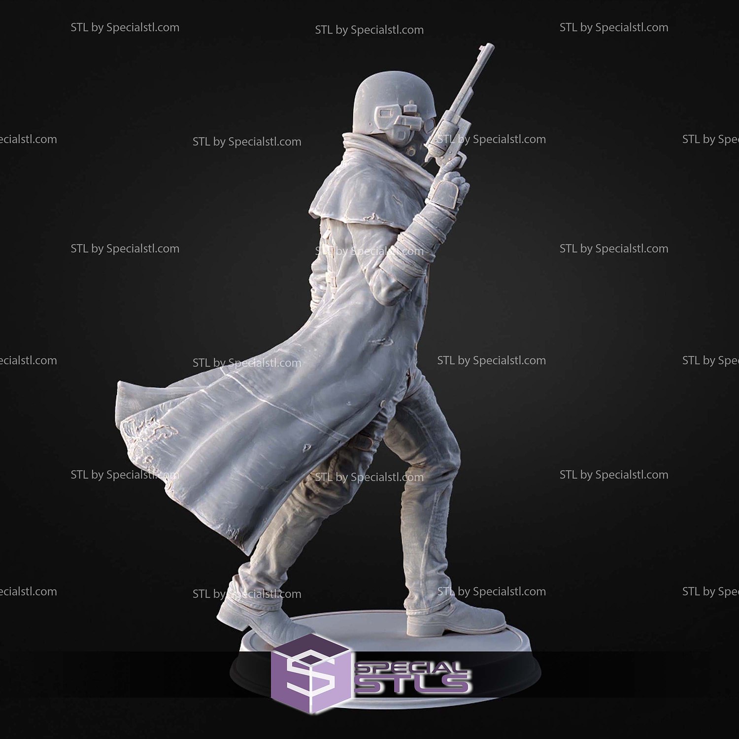 NCR Ranger Pose 3 3D Printer Files STL Model — view 4