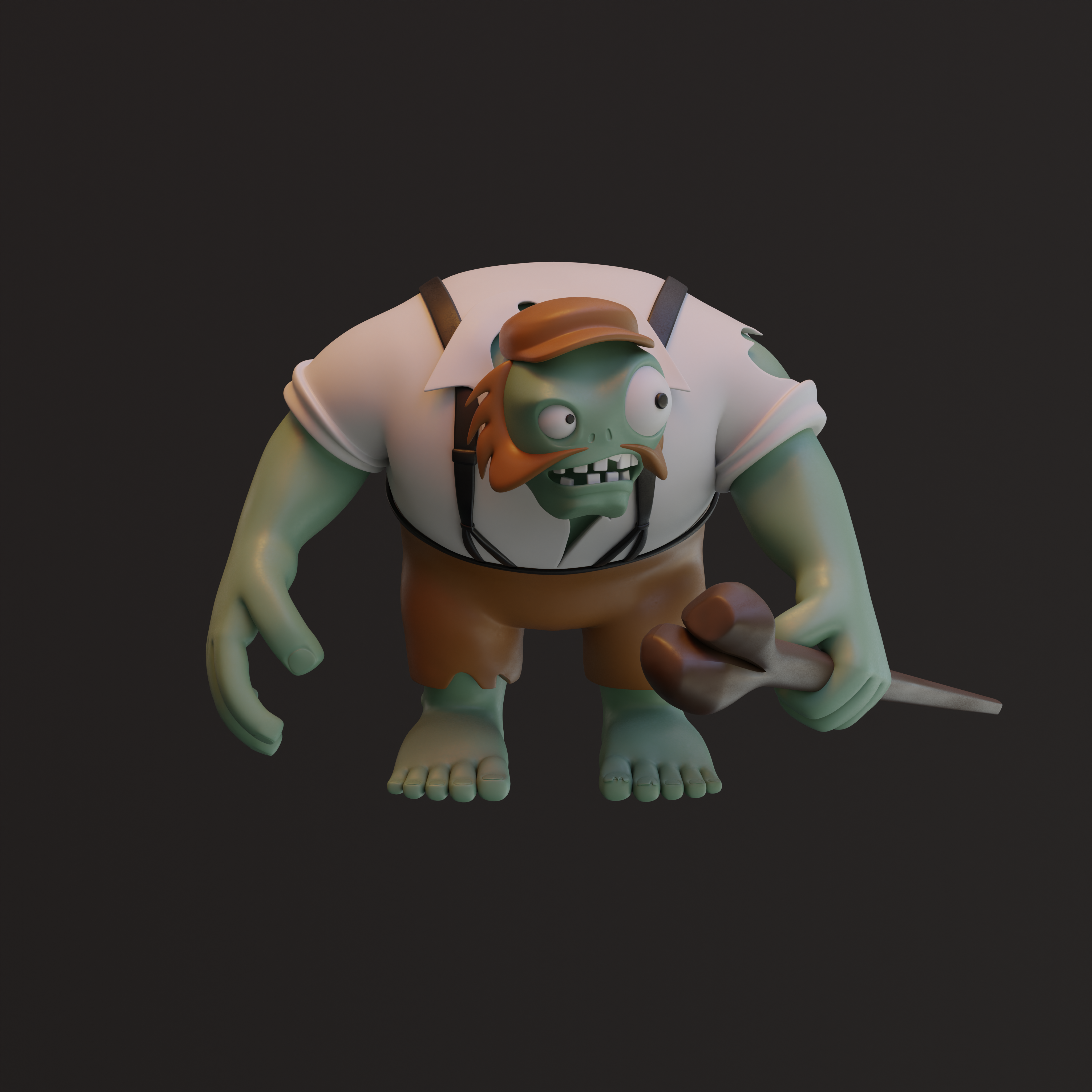 Gargantaur PVZ Plant vs Zombie 3D 3MF Model — view 4