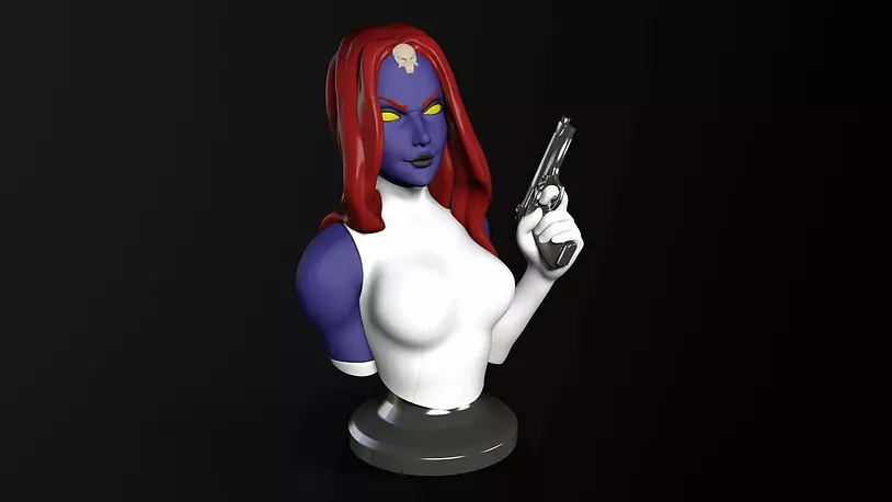 Bust Posed - Mystique 3D 3MF Model
