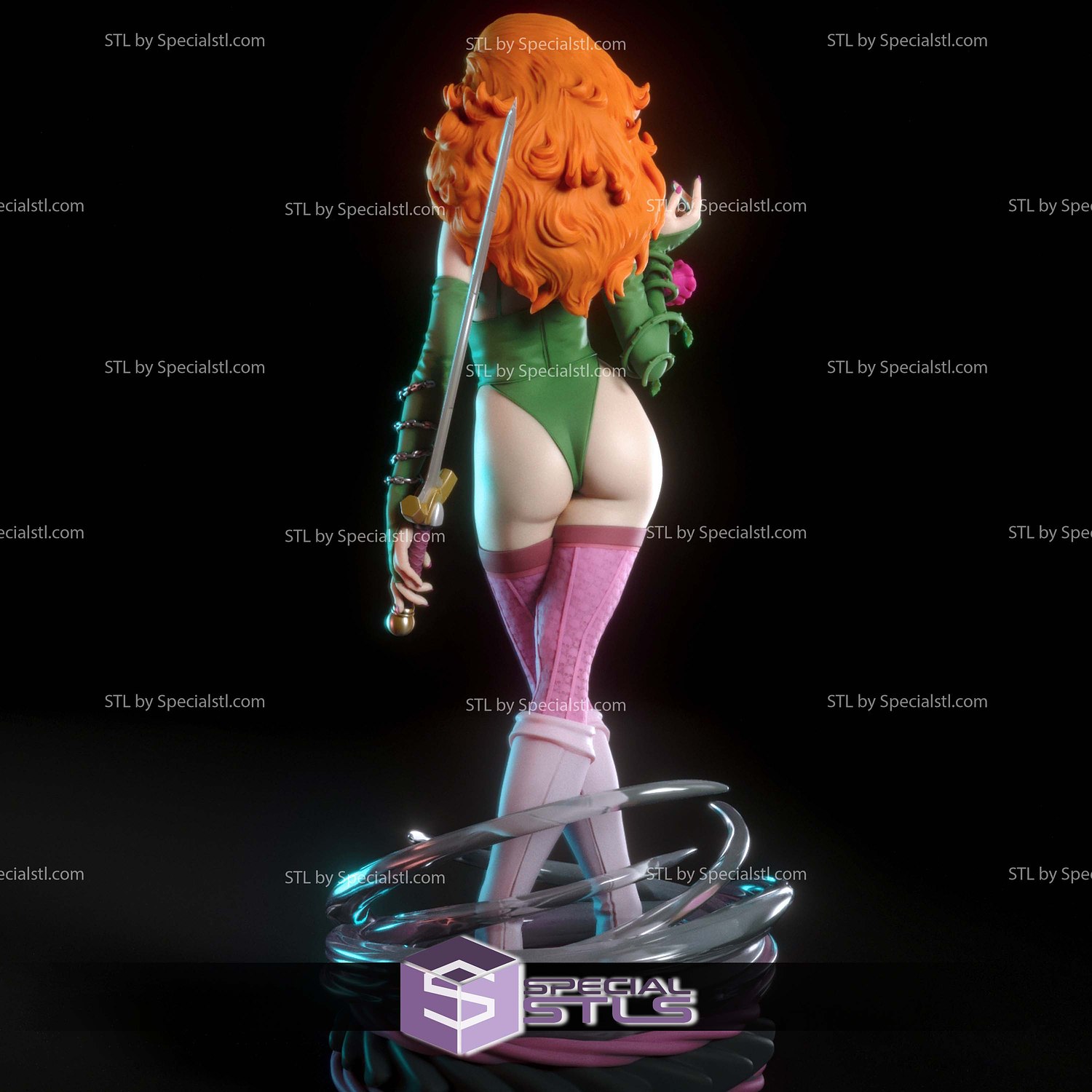 Dawn from Cry for Dawn 3D Printer Files STL Model — view 3