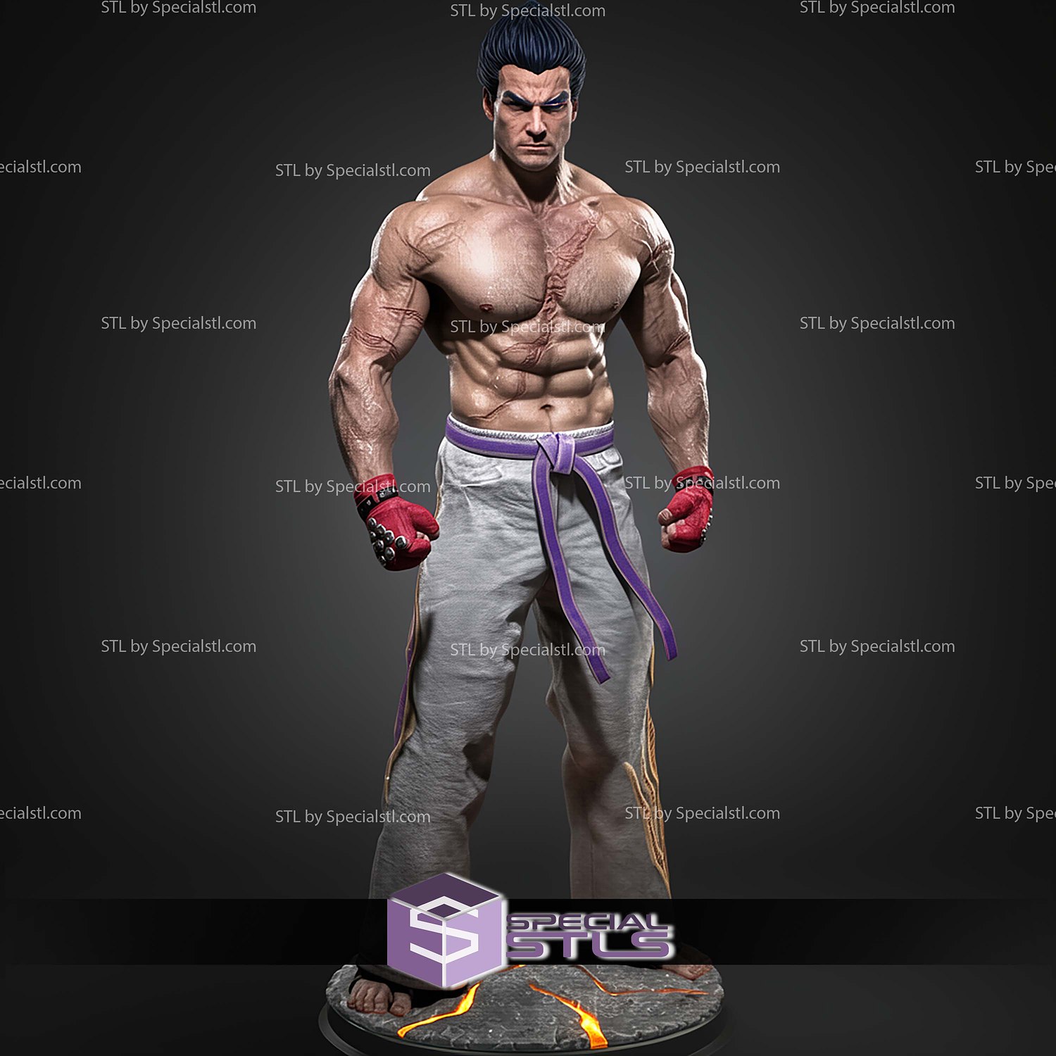 Kazuya Tekken STL Files 3D Model — view 2