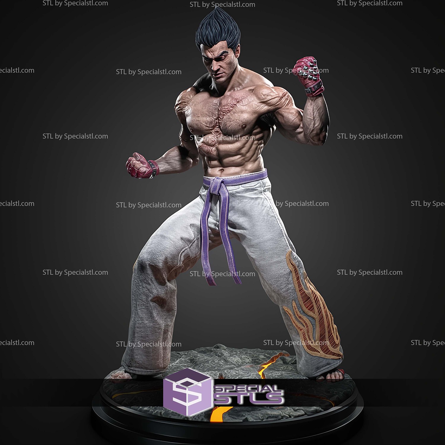 Kazuya Tekken STL Files 3D Model — view 3