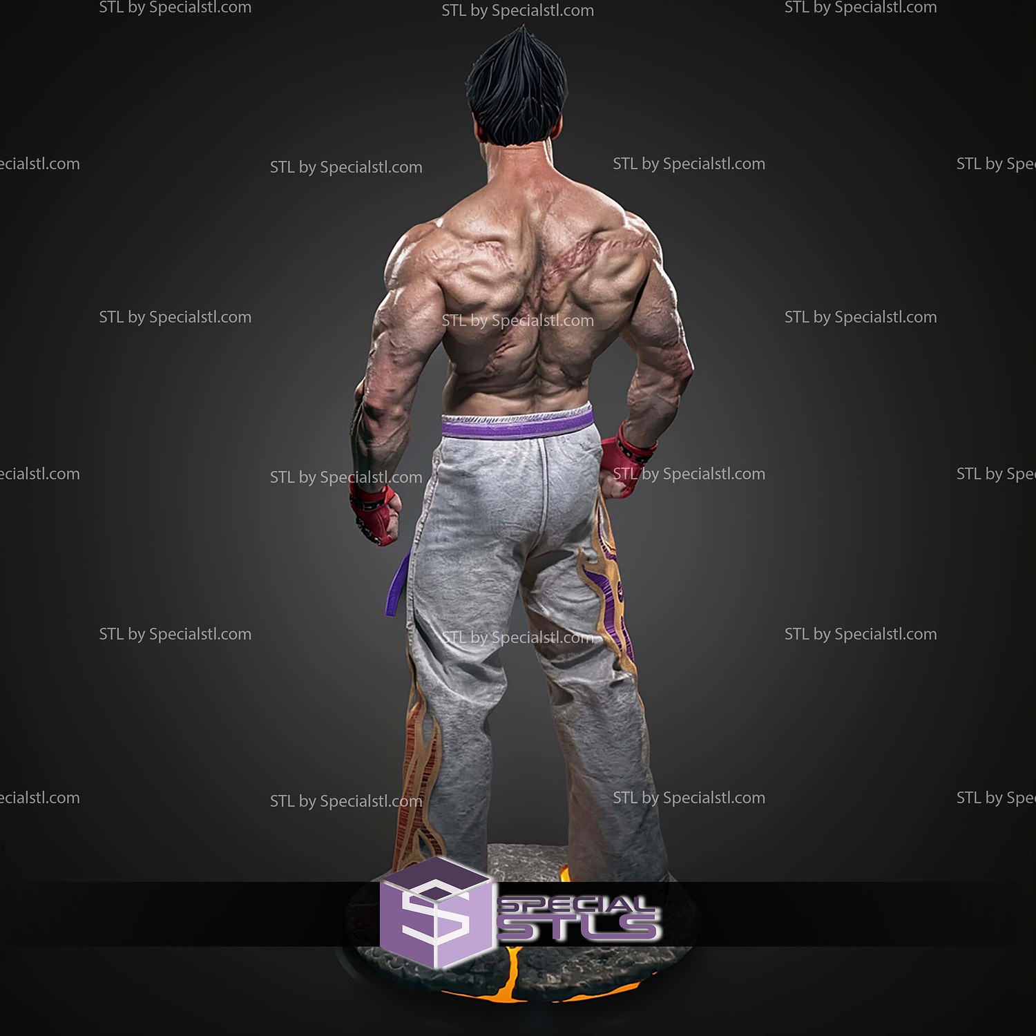 Kazuya Tekken STL Files 3D Model — view 4