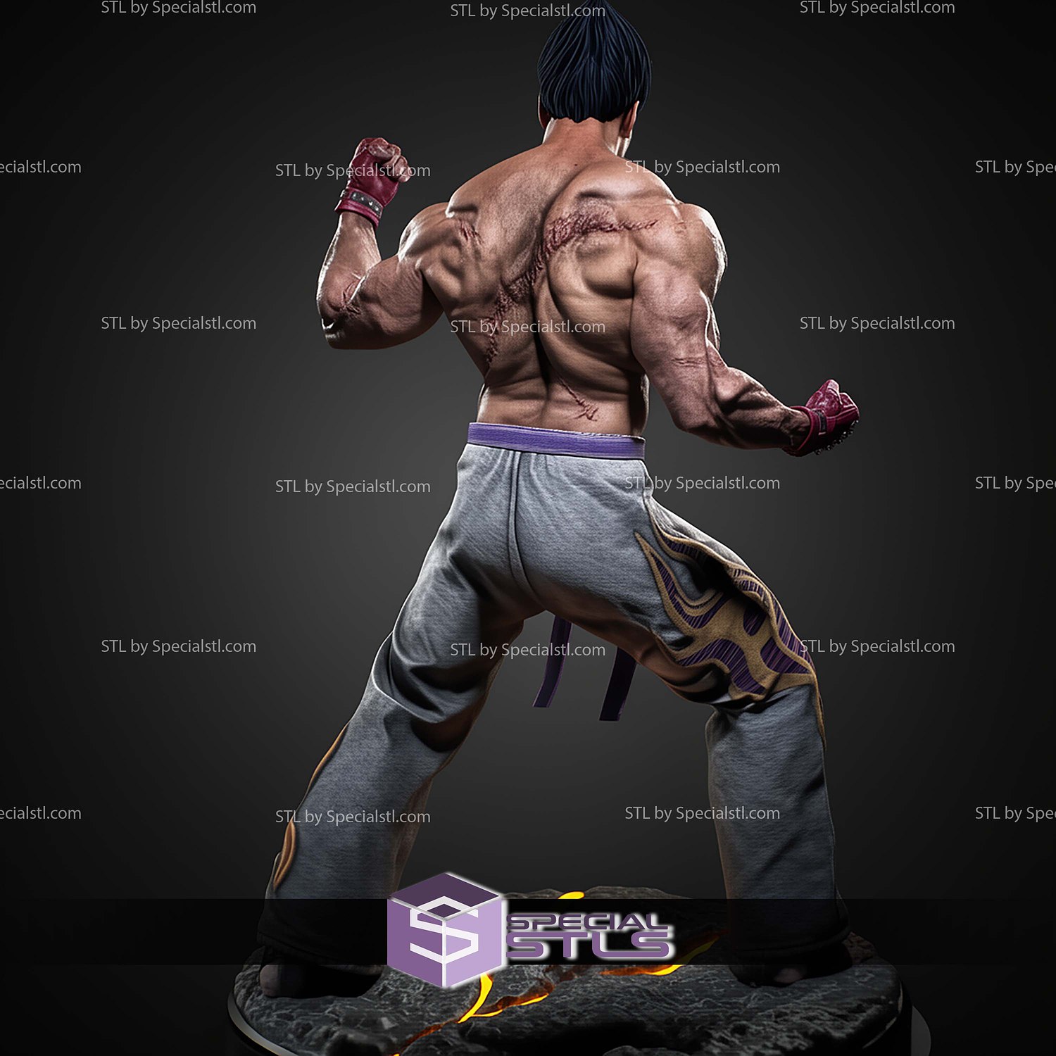 Kazuya Tekken STL Files 3D Model — view 6