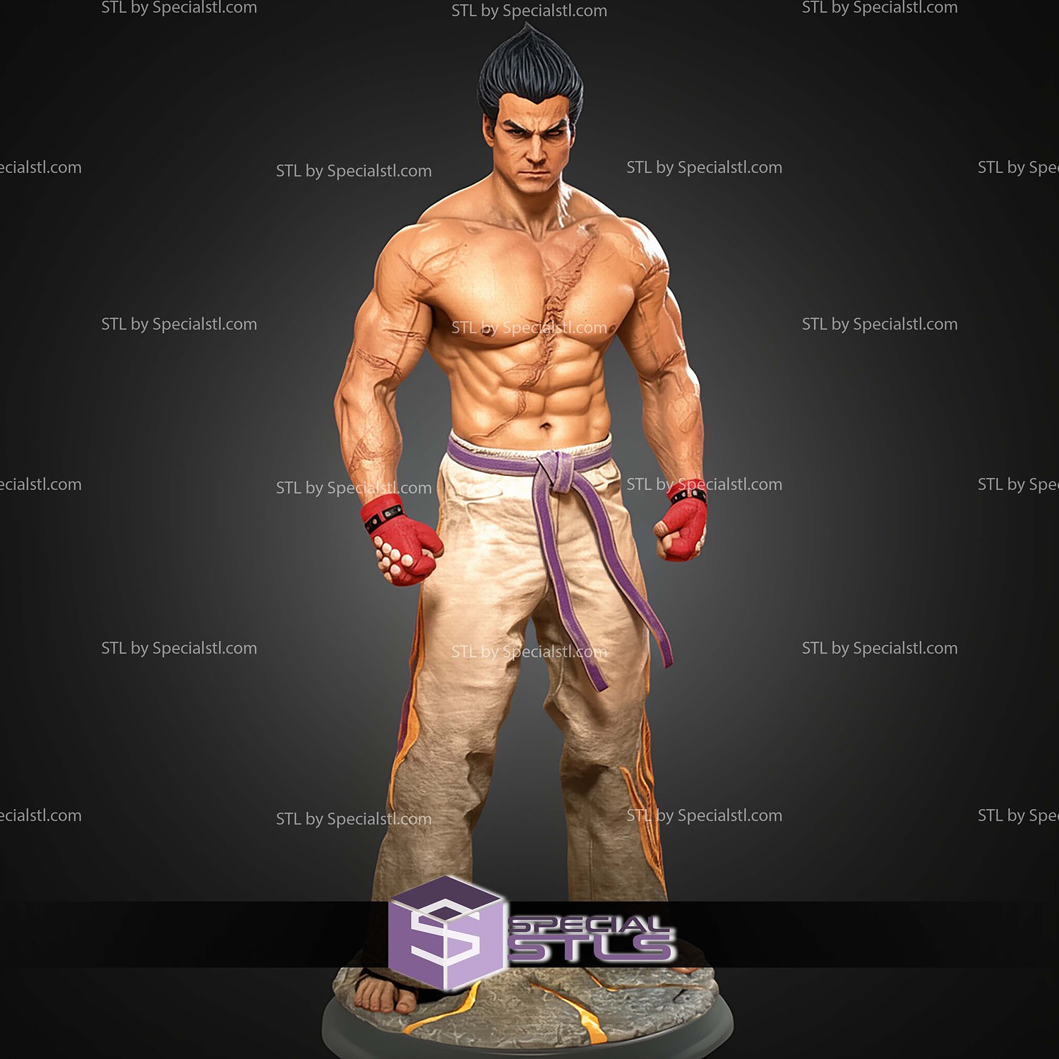 Kazuya Tekken STL Files 3D Model — view 7